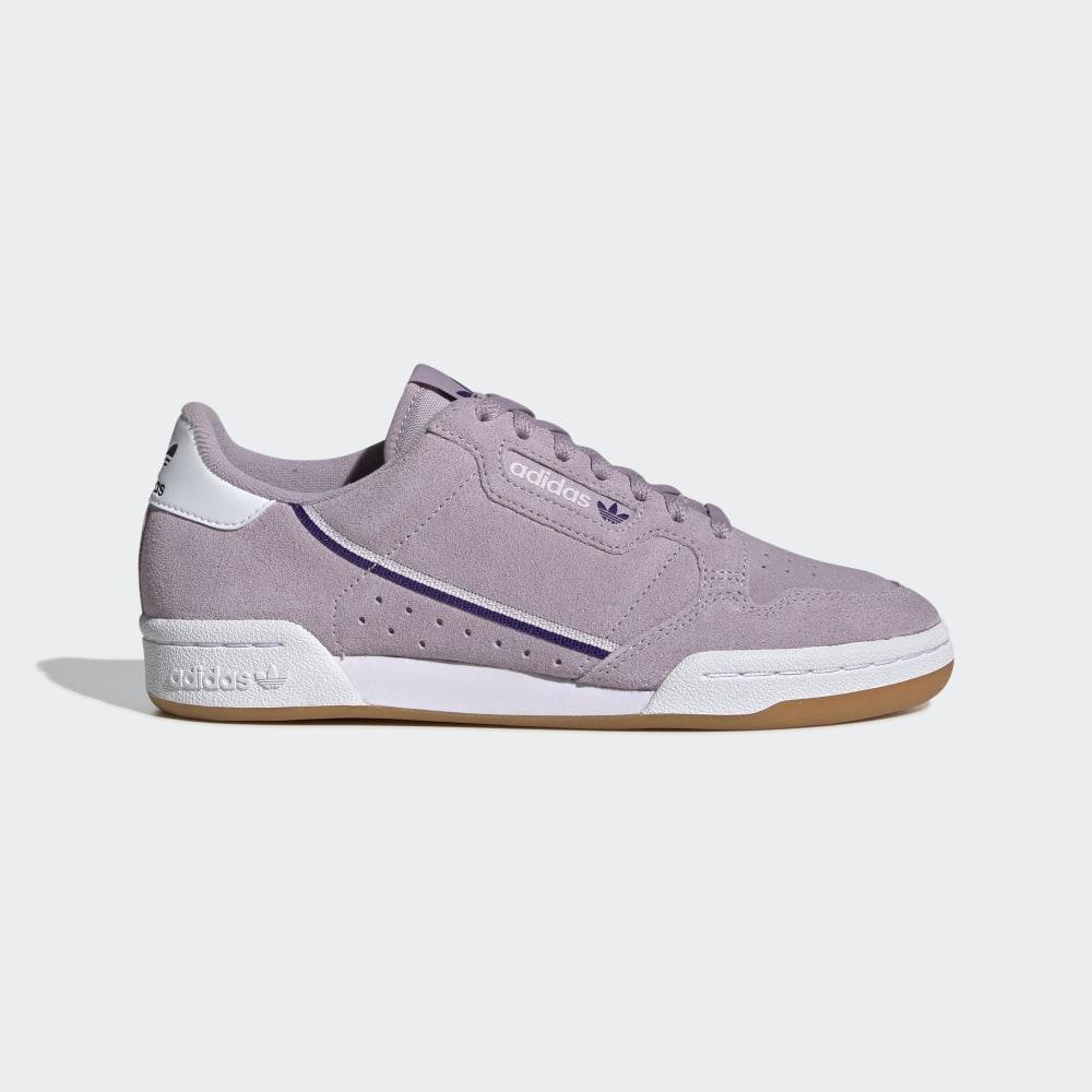 Adidas Women's Continental 80 Originals Shoes Purple Ireland EE5567